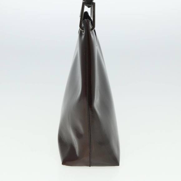 GUCCI Bamboo Hand Bag Enamel Brown 001 2058 3007 Auth yk13474 - Picture 3 of 16